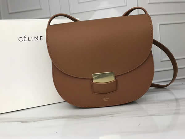 Fake Fashion Discount Brown Celine Trotteur Crossbody Bags Online
